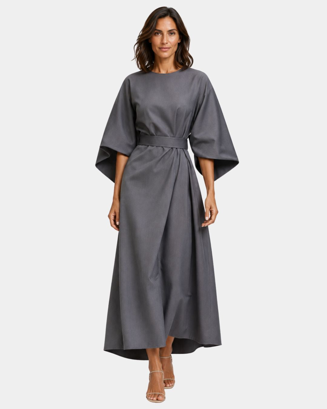 Ariane | Maxi-jurk met kimonomouwen