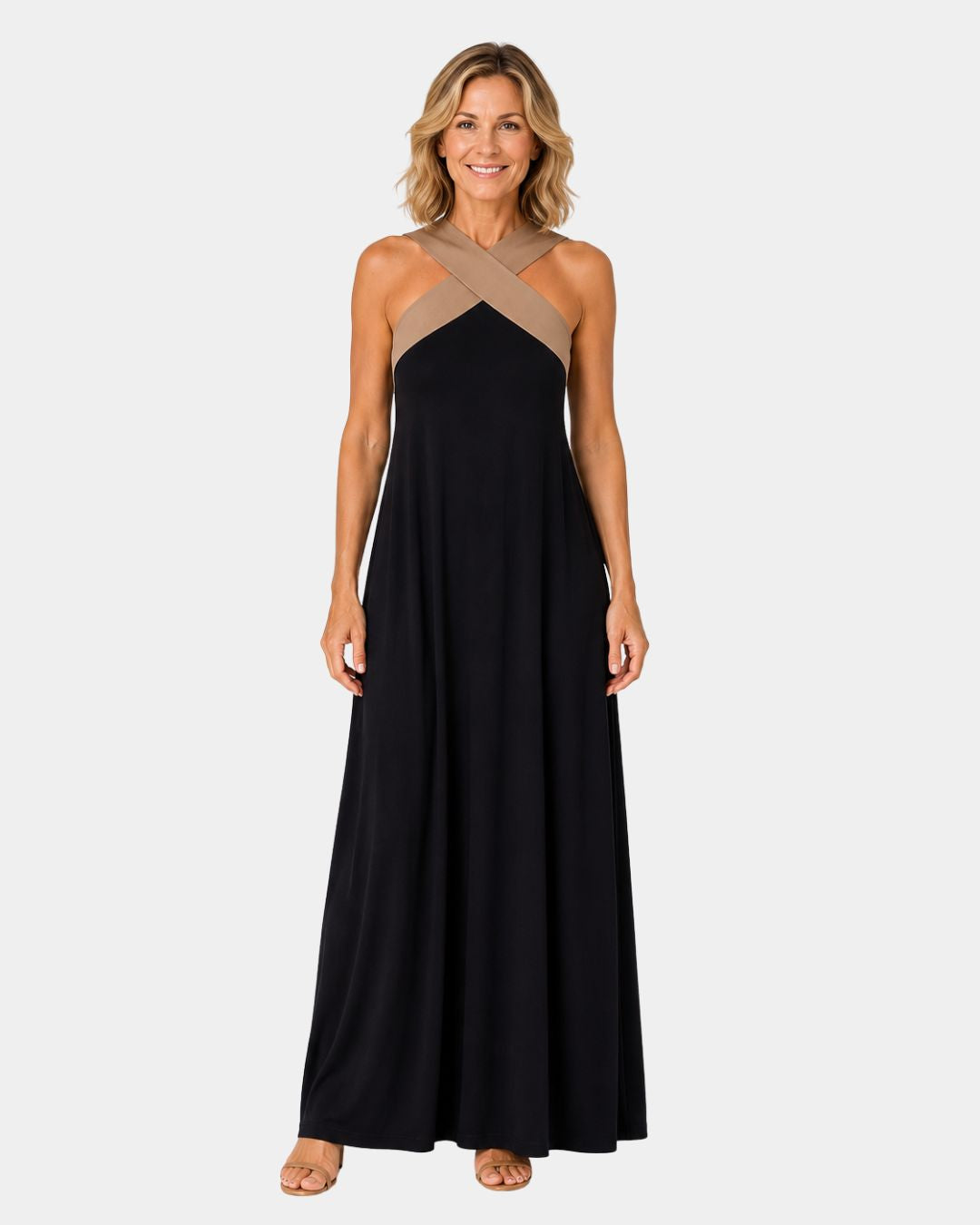Iva | Maxi-jurk met gekruiste bandjes
