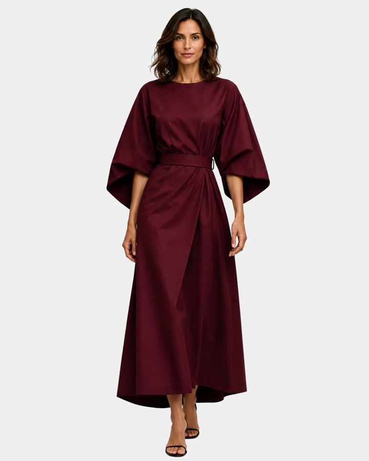 Ariane | Maxi-jurk met kimonomouwen