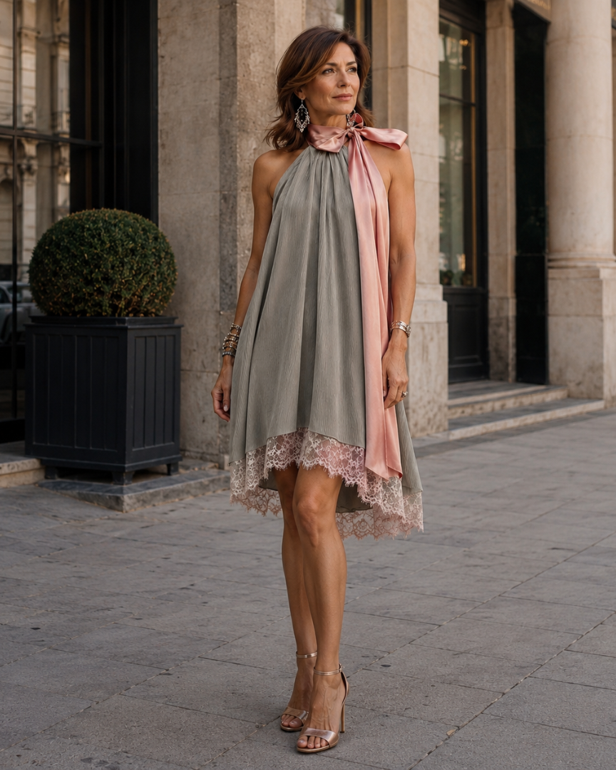 Arsinoée | jurk met nœud elegant