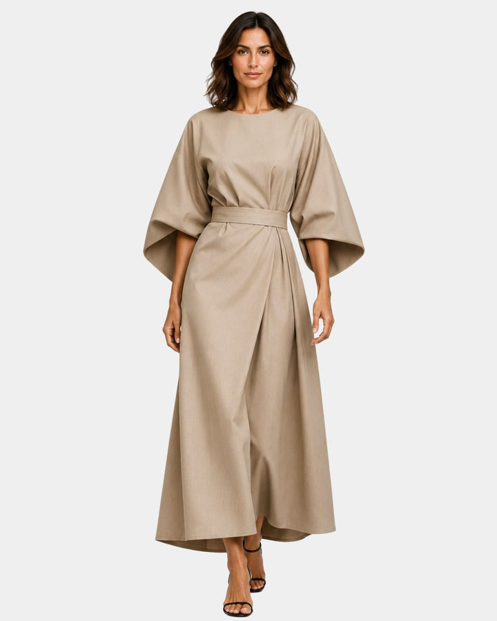 Ariane | Maxi-jurk met kimonomouwen