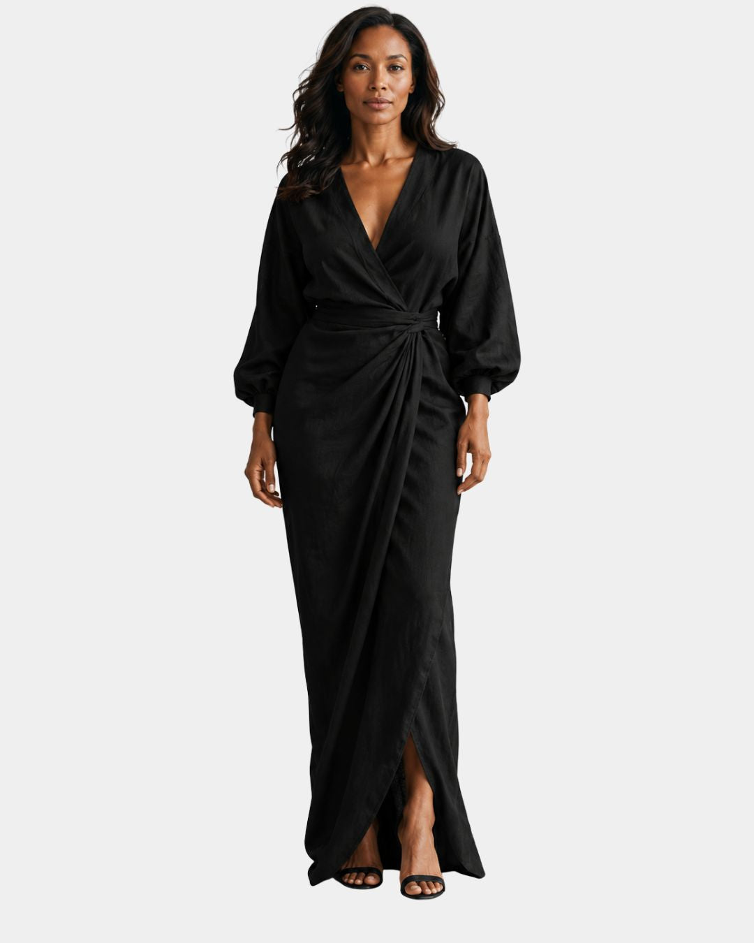 Sidonie | Minimalistische maxi-jurk roze