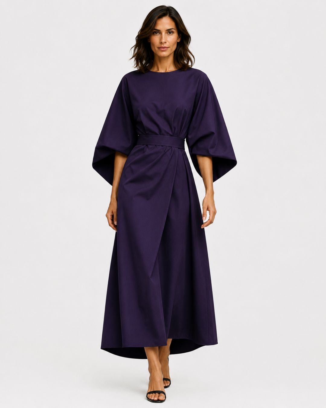 Ariane | Maxi-jurk met kimonomouwen