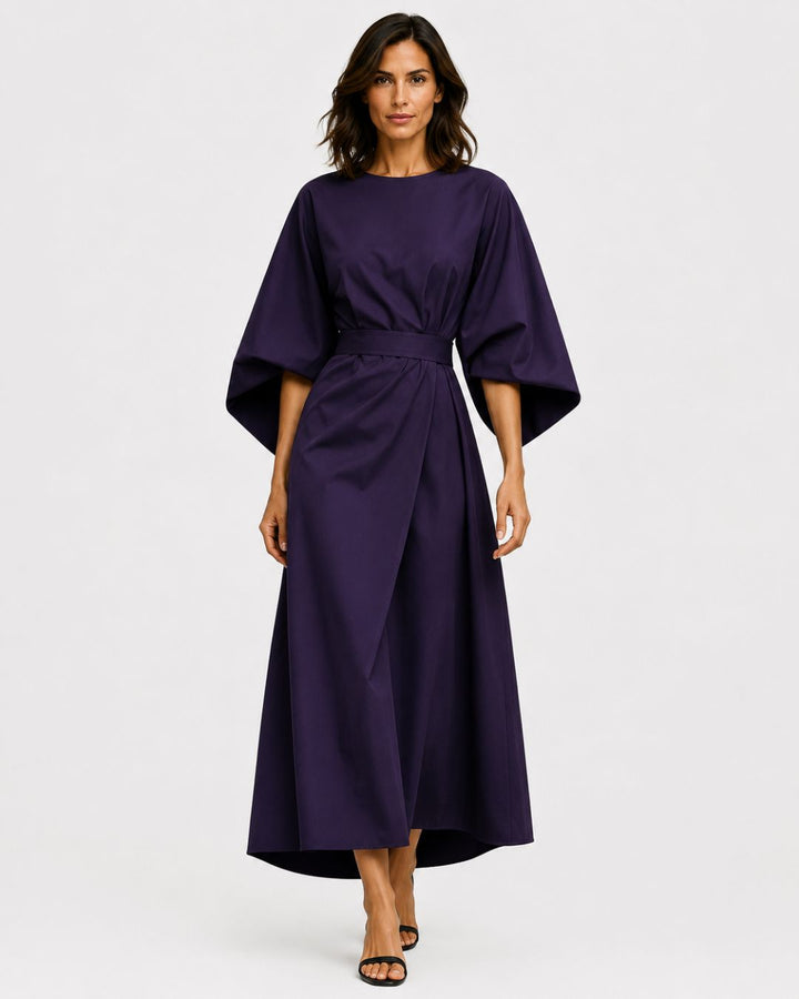 Ariane | Maxi-jurk met kimonomouwen