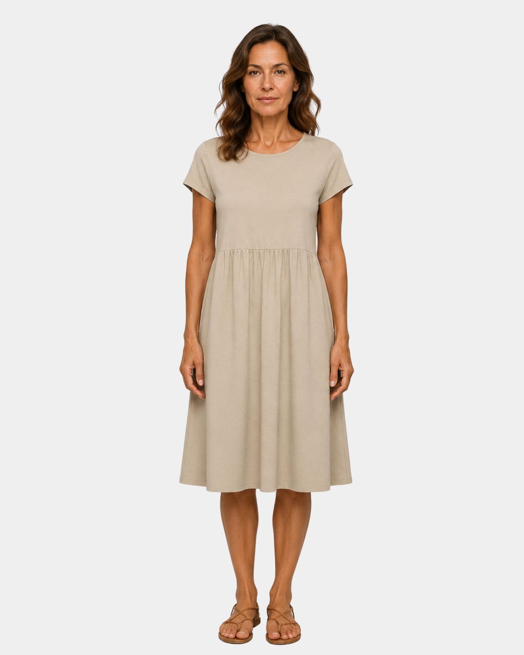 Sage | casual chique jurk