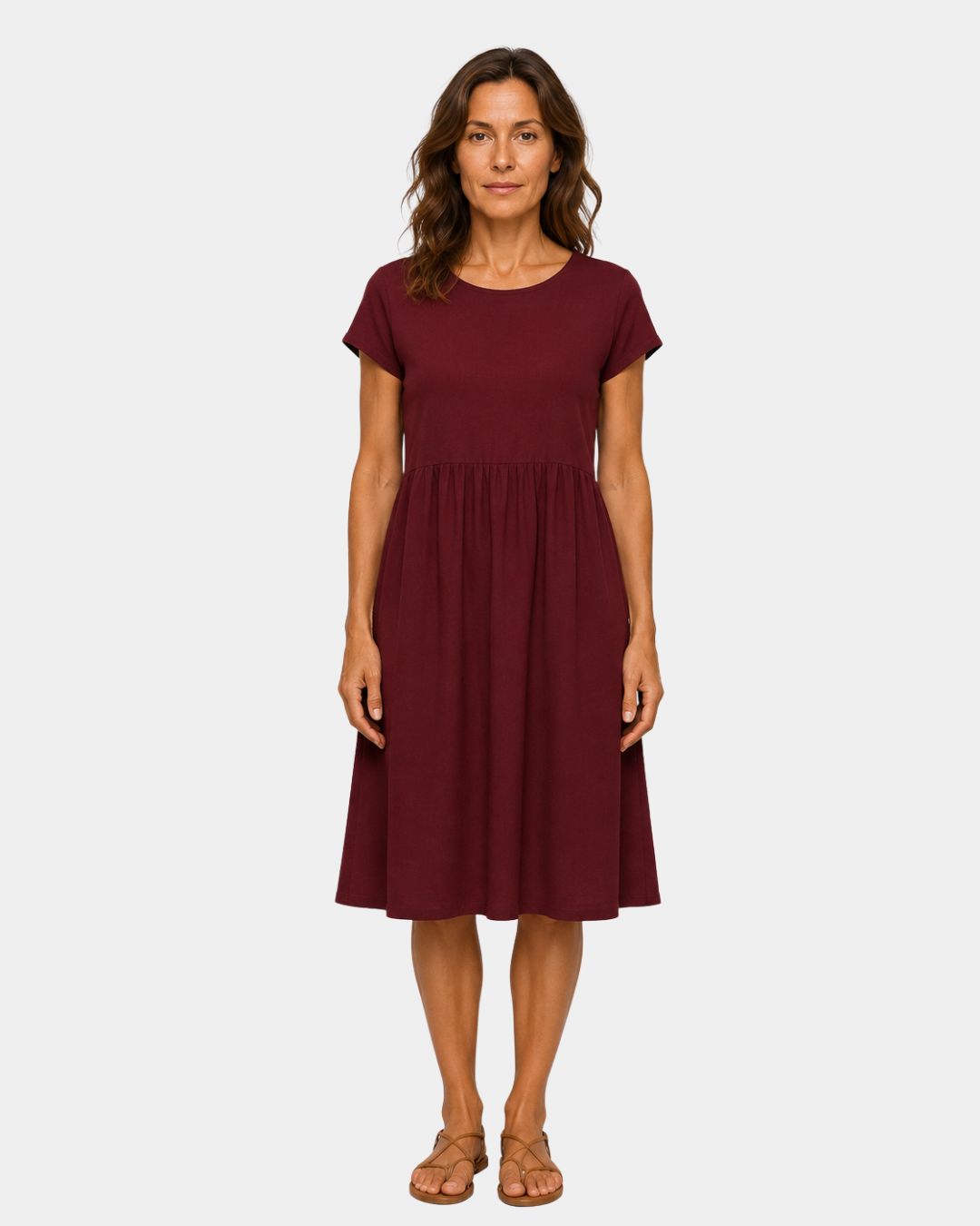 Sage | casual chique jurk