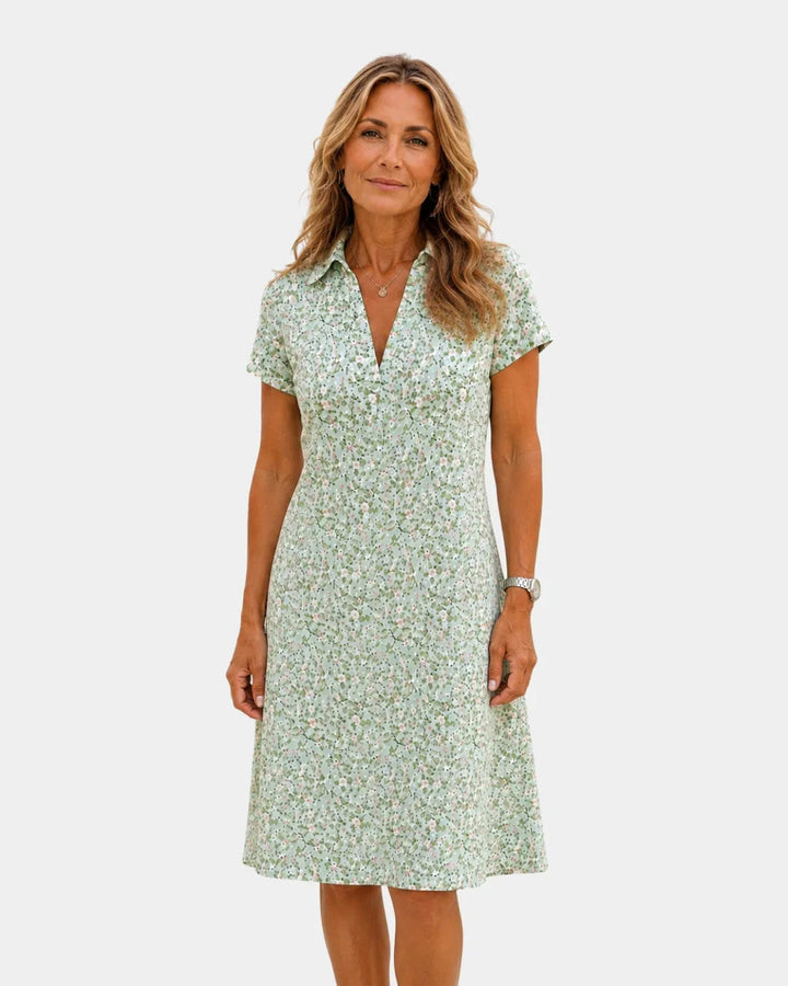 Hersilie | casual jurk met bloemenmotief