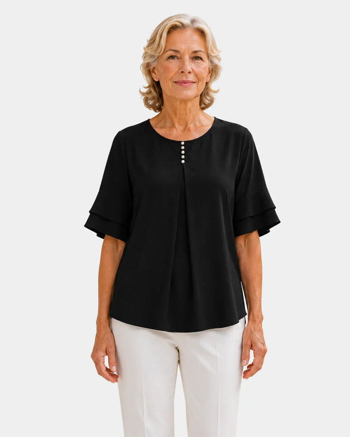 Hadelinde | Elegante blouse met knopen