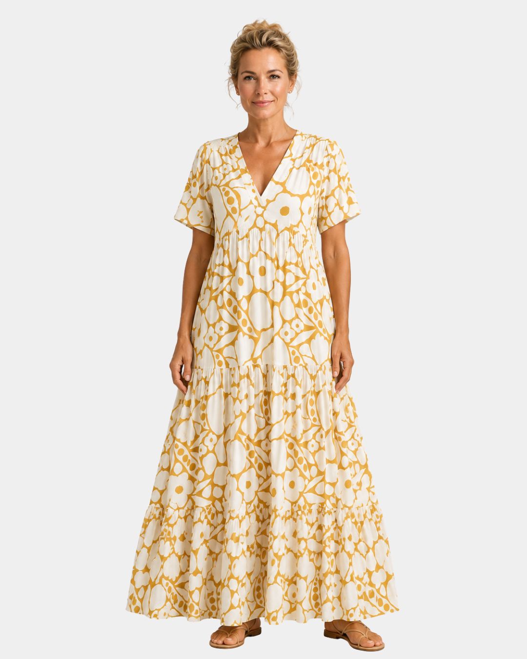 Achilde | bloemige maxi-jurk