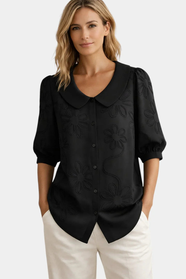 Elya | Geborduurde blouse