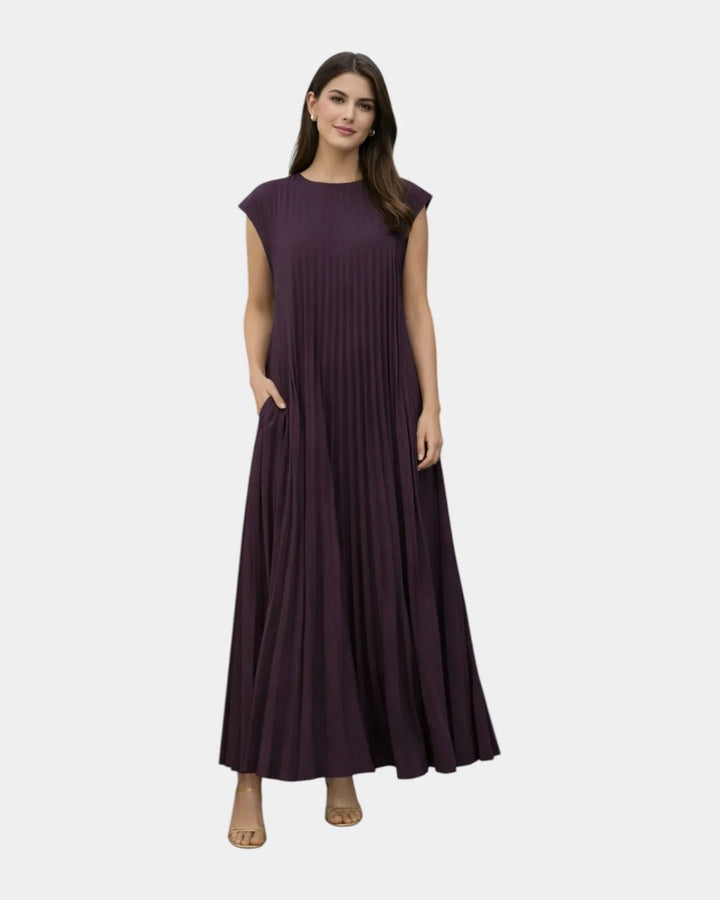 Marianne | Geplooide midi-jurk