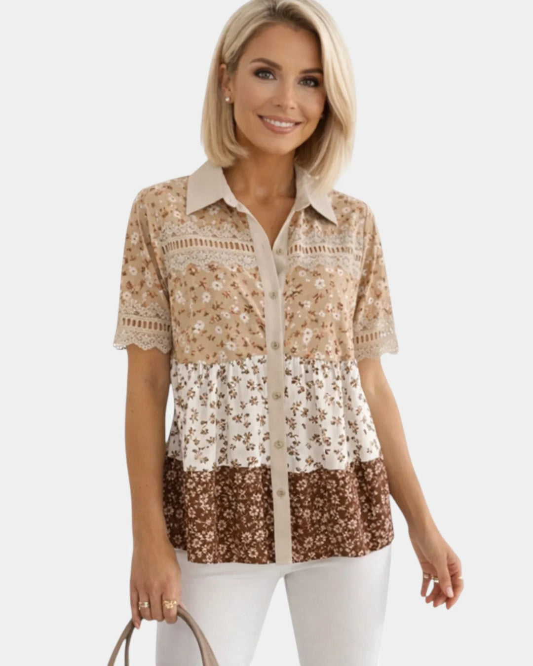 Évania | Bloemrijke blouse