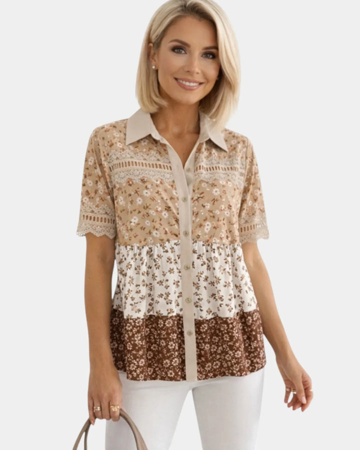 Évania | Bloemrijke blouse
