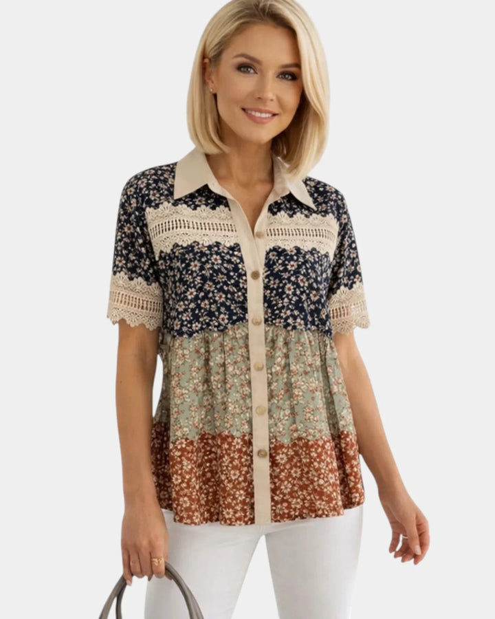 Évania | Bloemrijke blouse