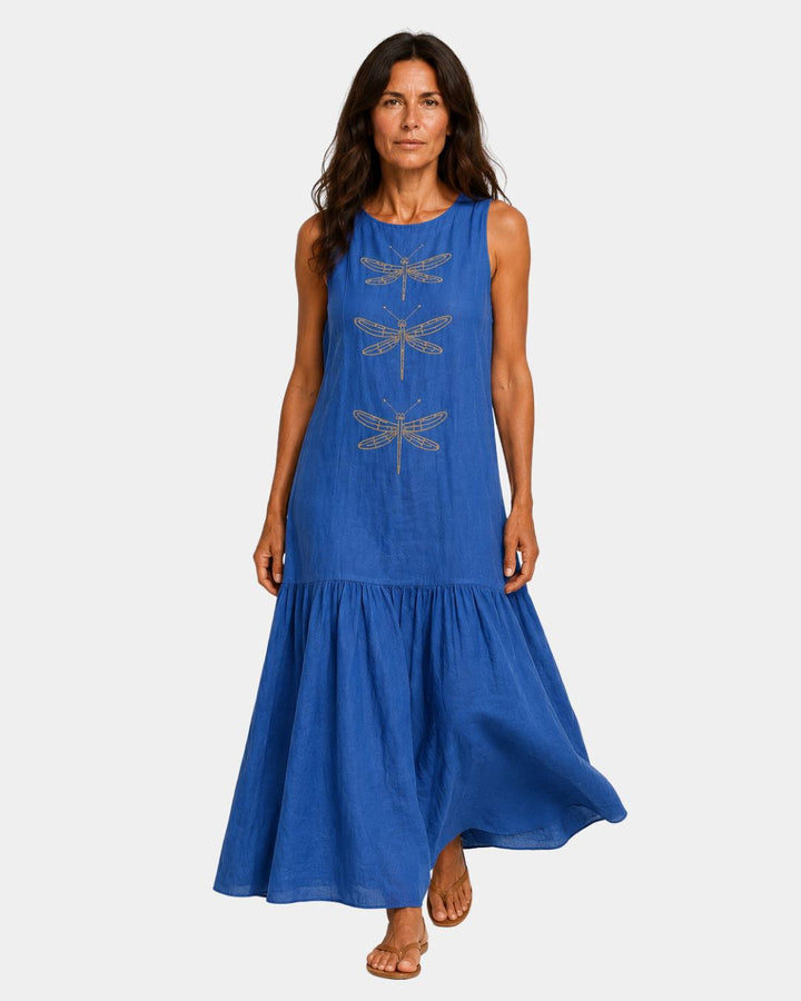 Joachine | Mouwloze maxi-jurk