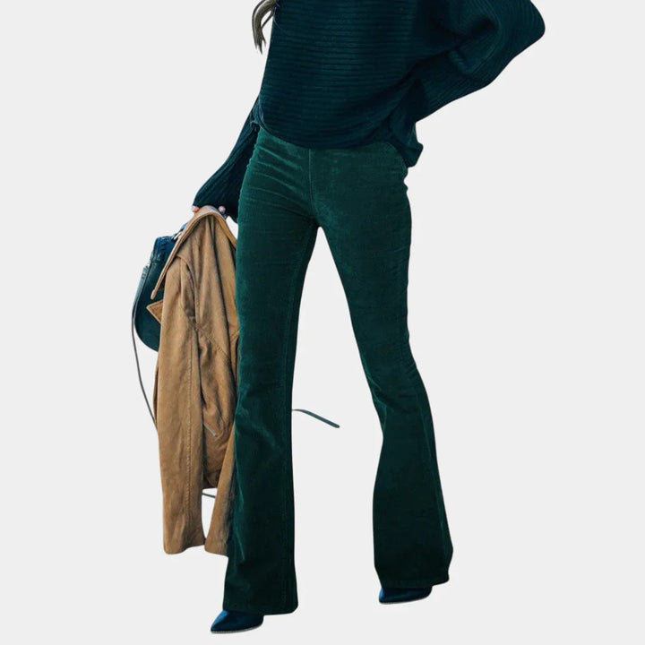 Chloé | uitlopende broek van corduroy fluweel