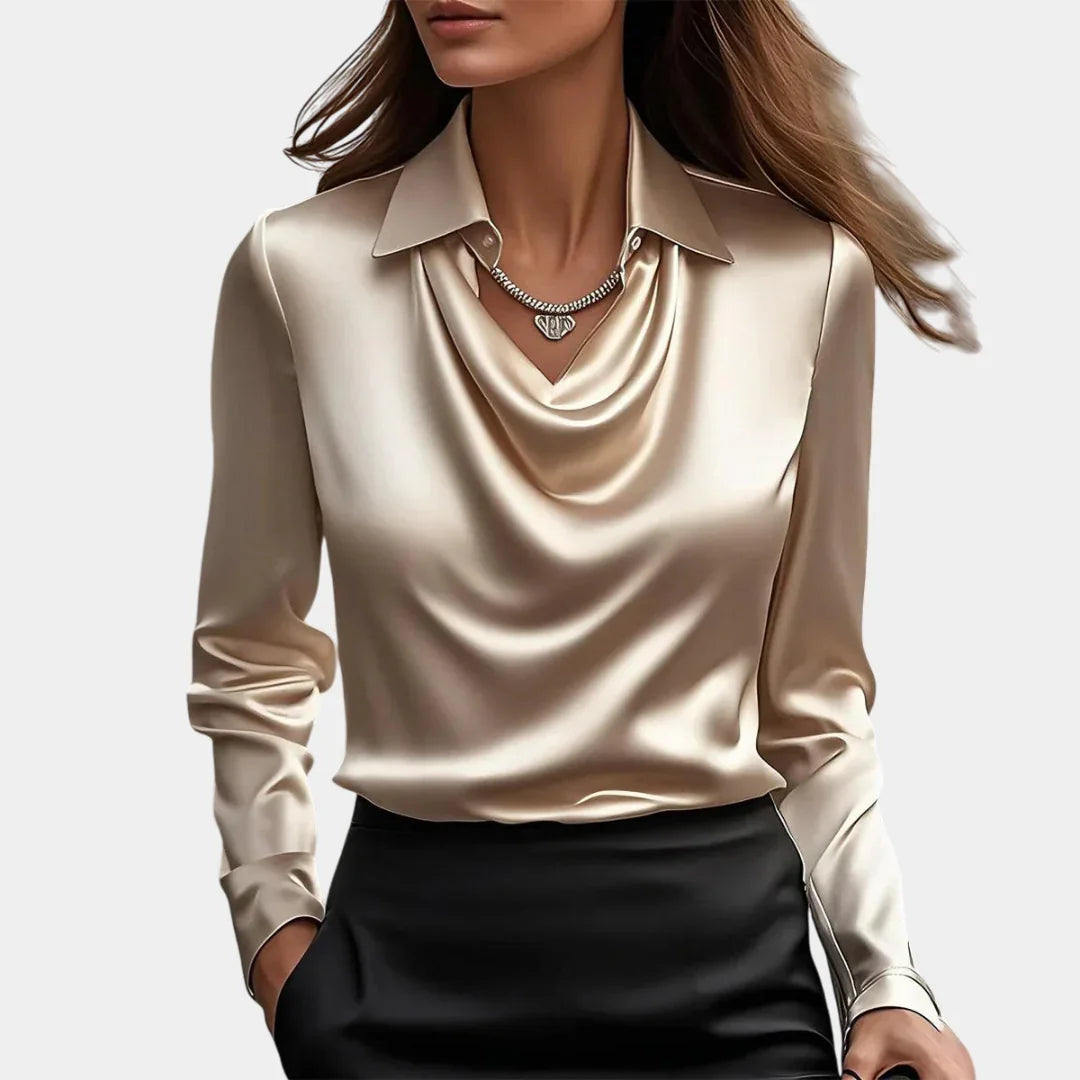 Emma | Elegante blouse met glanzende uitstraling