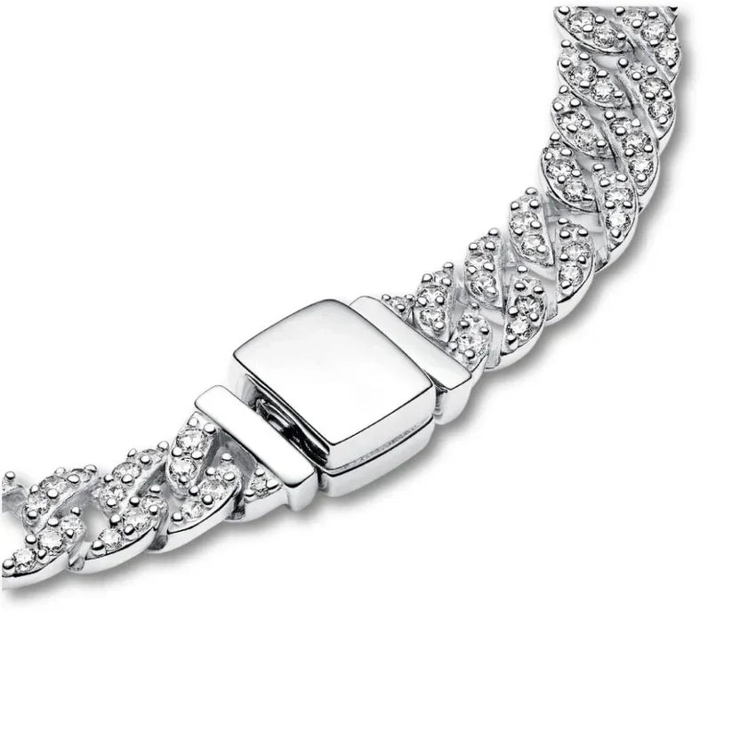 Adele | cubaanse armband van moissaniet