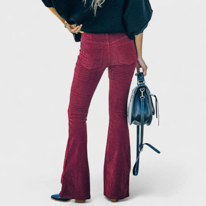 Chloé | uitlopende broek van corduroy fluweel