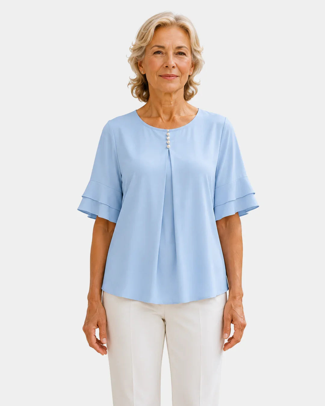 Hadelinde | Elegante blouse met knopen