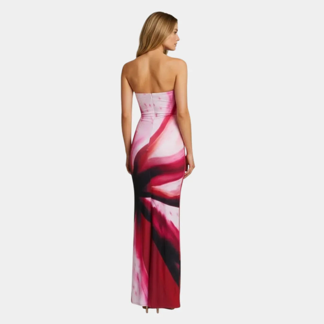 Pascale | Maxi-jurk met getailleerde, minimalistische snit