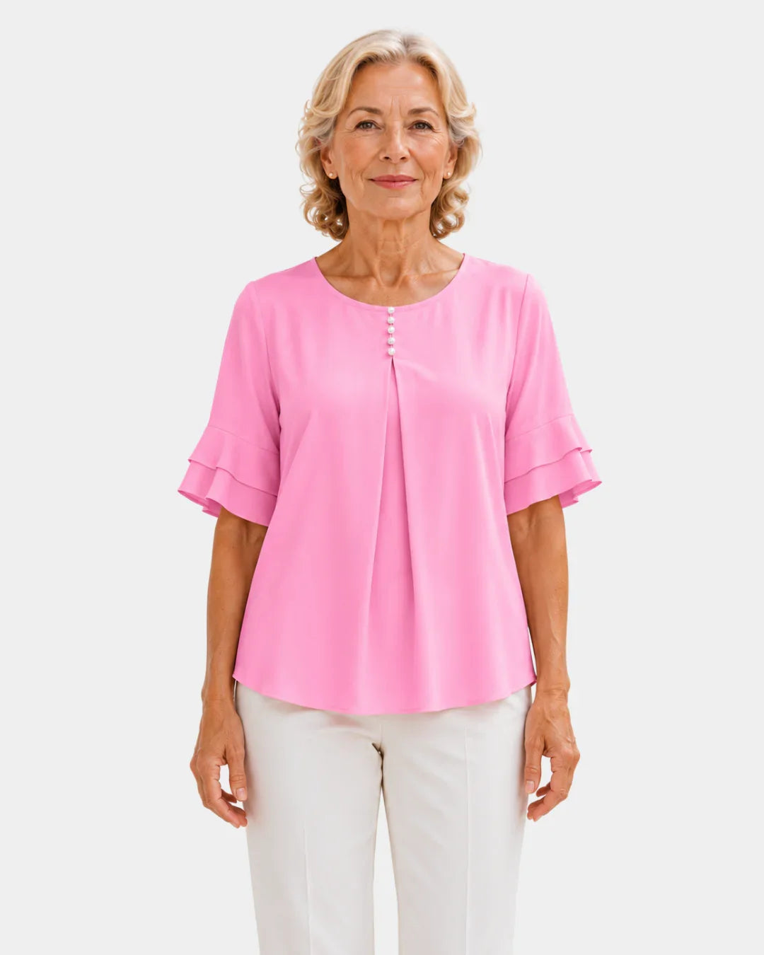 Hadelinde | Elegante blouse met knopen