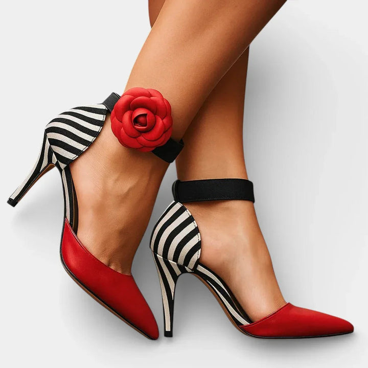 Angela | Elegante bloemige hakken