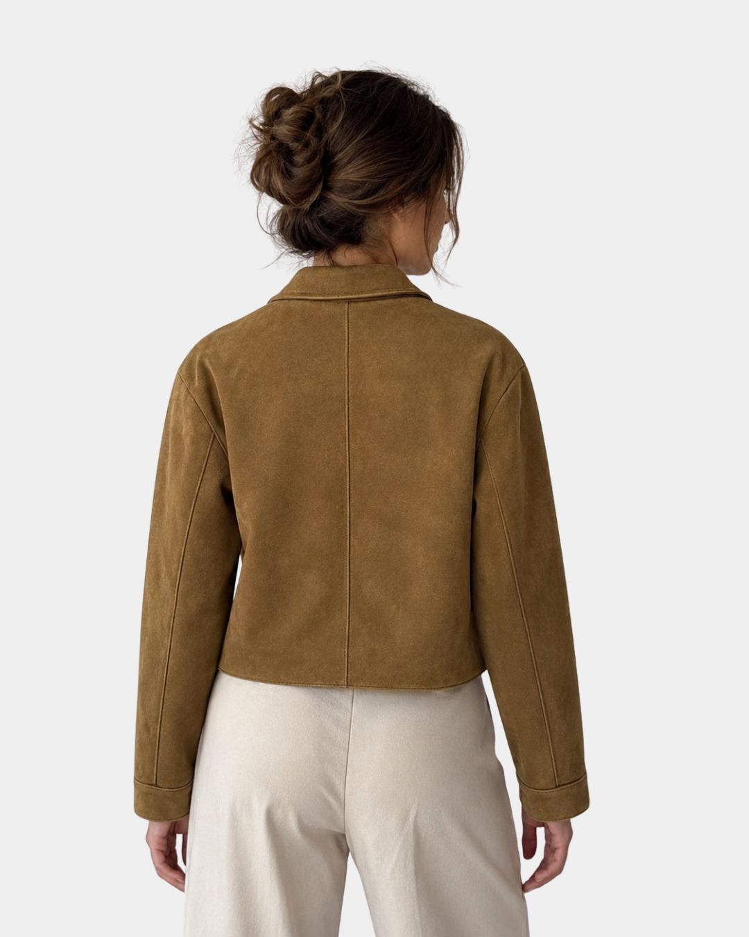 Floréanne | elegante casual jas met Franse kraag en lange mouwen