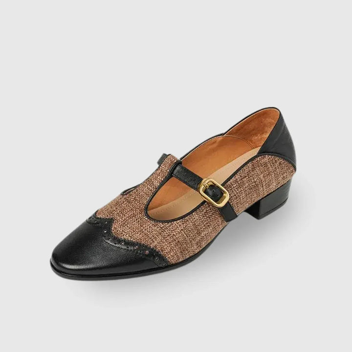 Chloé | vintage leren schoenen met gesp