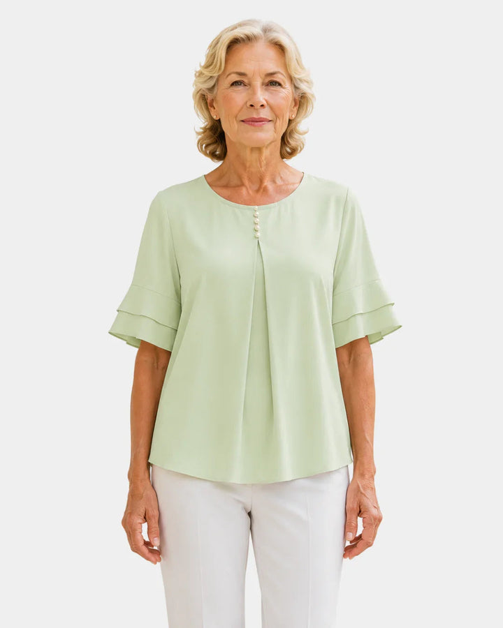Hadelinde | Elegante blouse met knopen