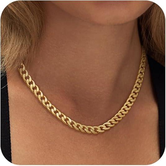 Léa | ketting rond gouden