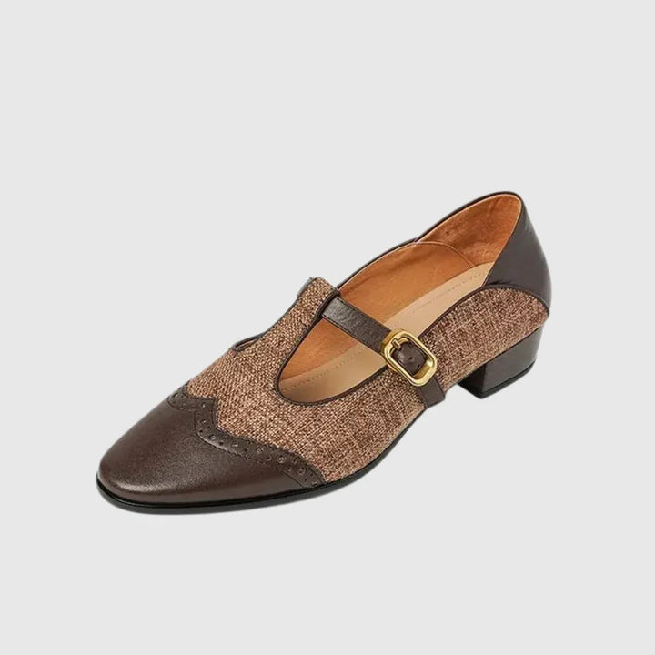 Chloé | vintage leren schoenen met gesp