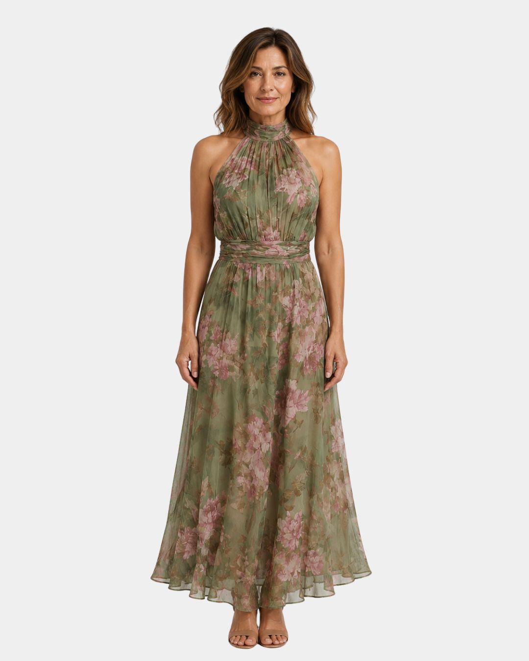 Maïa | Elegante lange jurk met bloemenprint