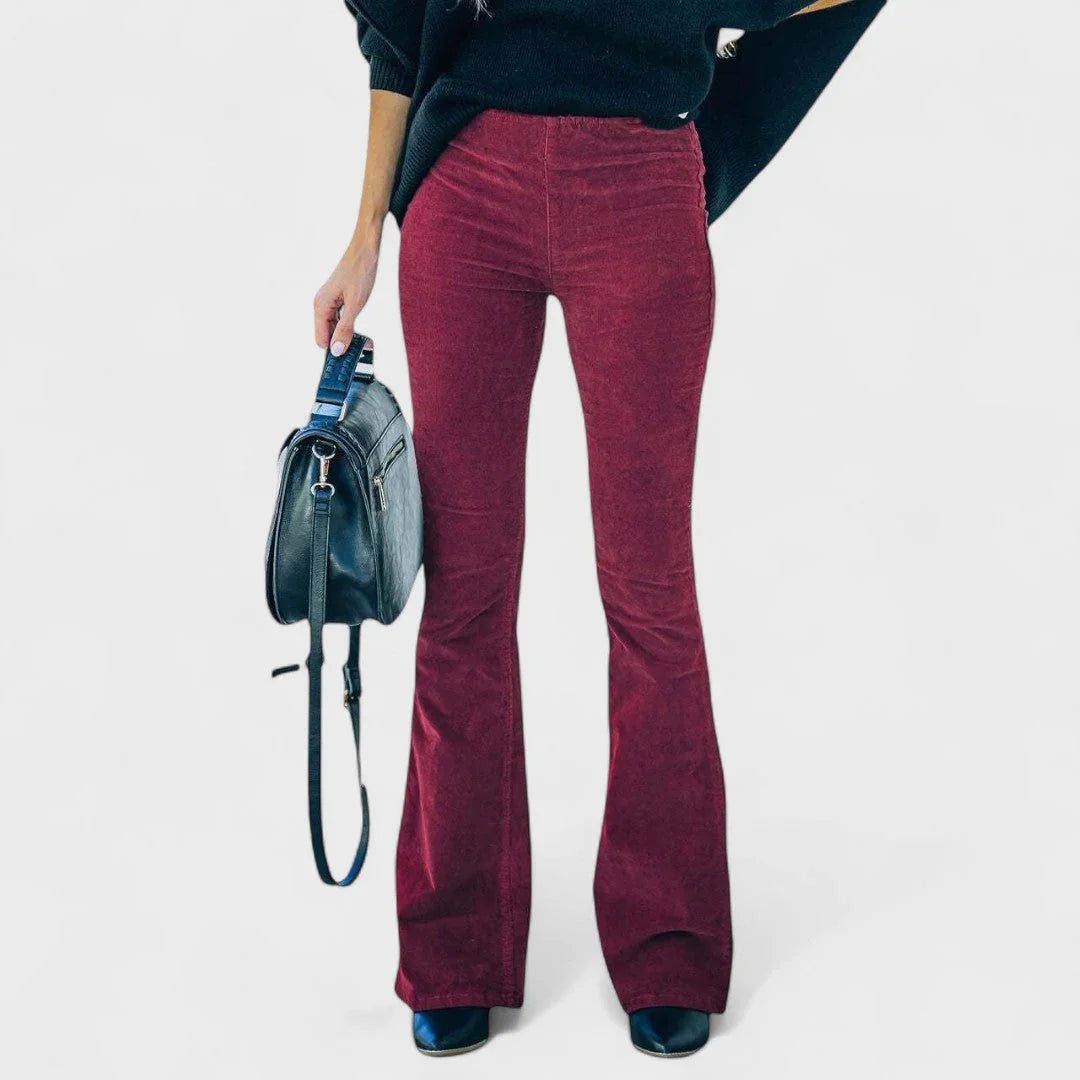 Chloé | uitlopende broek van corduroy fluweel