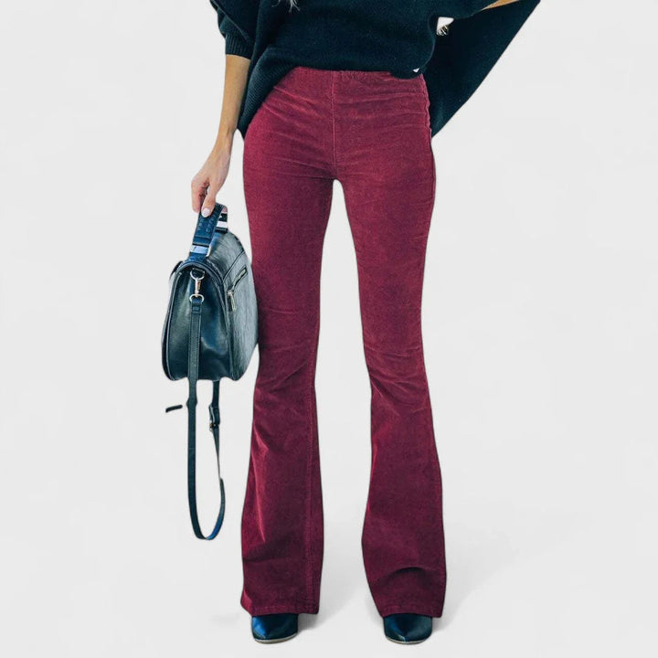 Chloé | uitlopende broek van corduroy fluweel