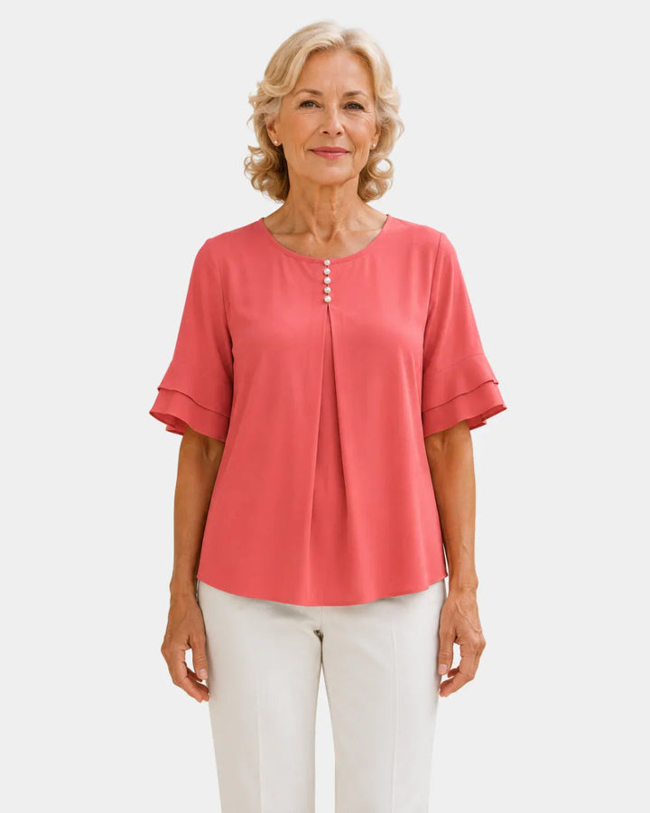 Hadelinde | Elegante blouse met knopen
