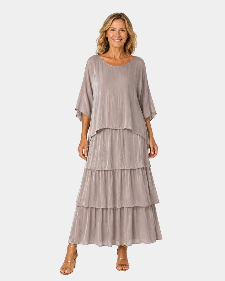 Agnès | elegante maxi-jurk zwierig