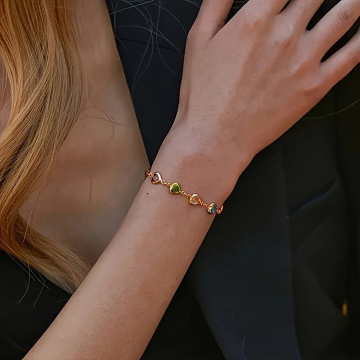 Elle | Unieke hartvormige armband