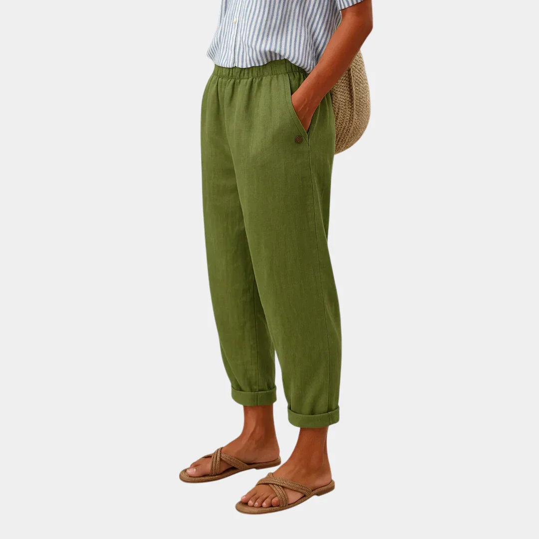 Florence | comfortabele linnen look broek