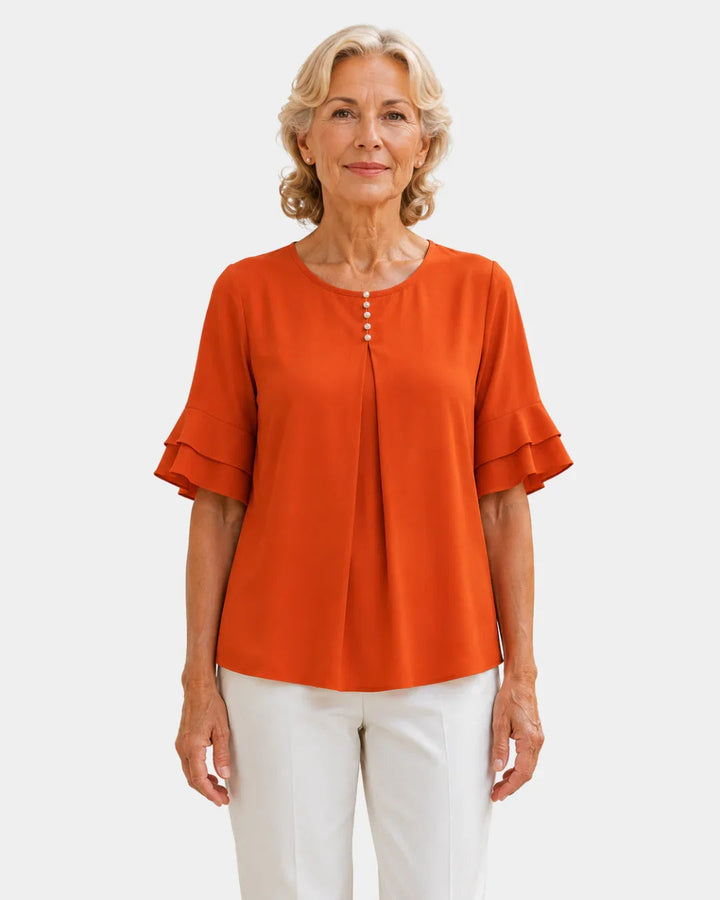 Hadelinde | Elegante blouse met knopen