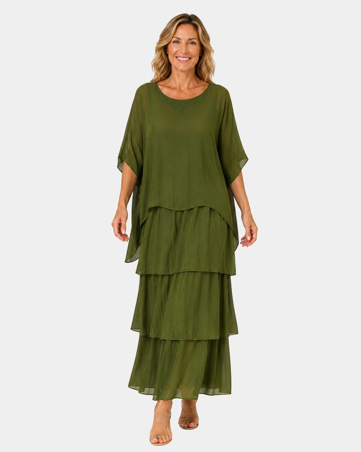 Agnès | elegante maxi-jurk zwierig