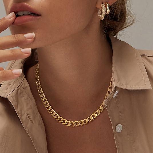 Léa | ketting rond gouden