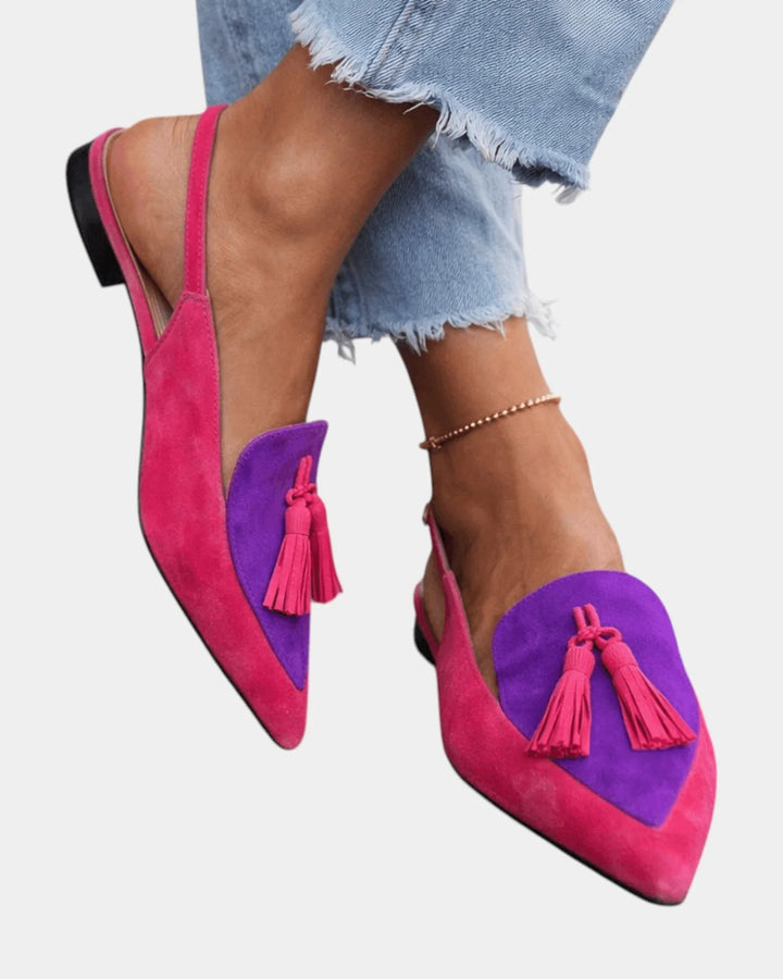 Francette | Sandalen met hak en franjes