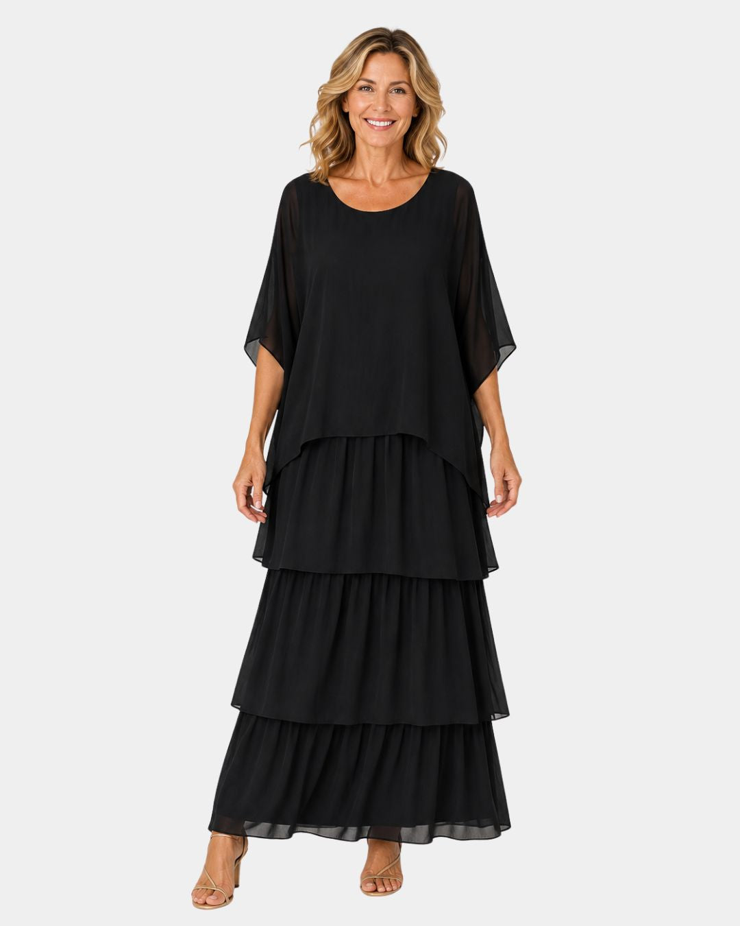 Agnès | elegante maxi-jurk zwierig