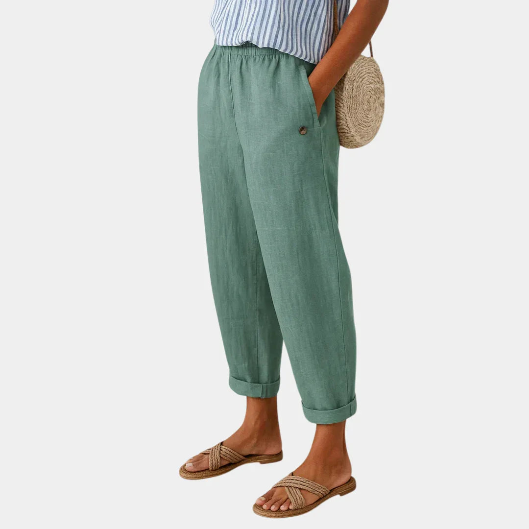 Florence | comfortabele linnen look broek