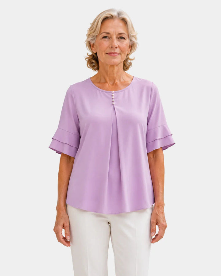 Hadelinde | Elegante blouse met knopen