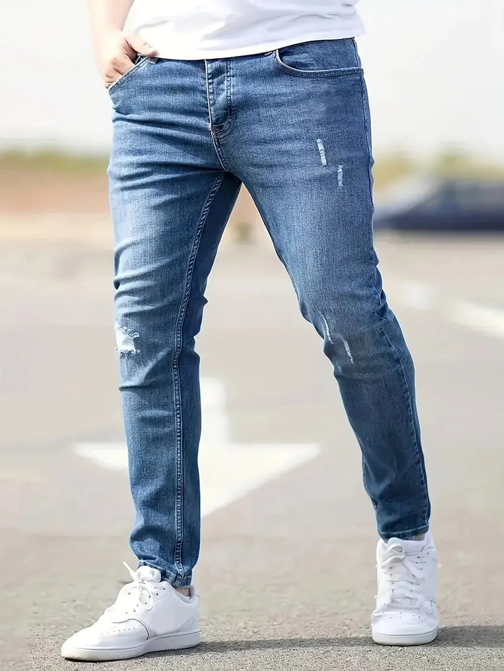 Alex | Trendy gescheurde slim-fit jeans