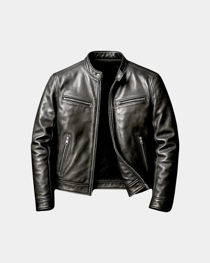 Bastien | Vintage jas met lederlook