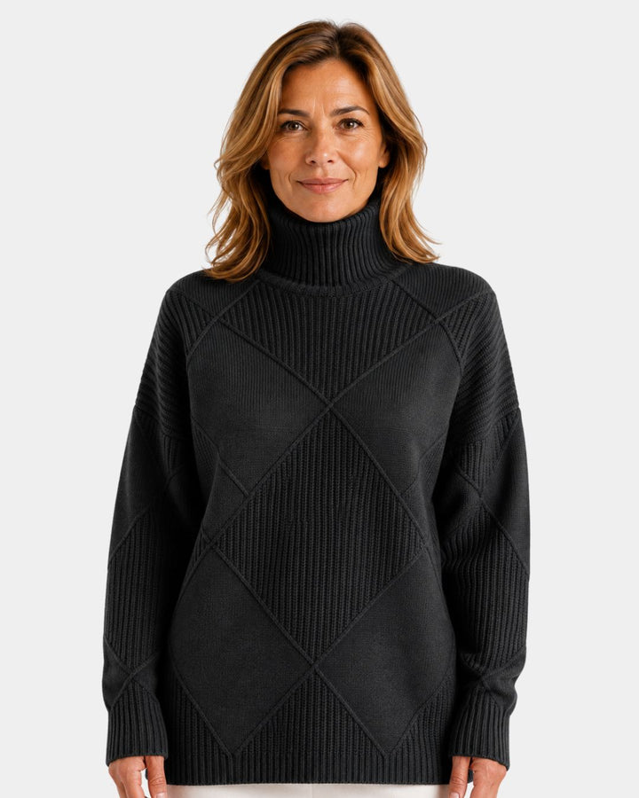 Lauren | trui luxe met kraag hoge