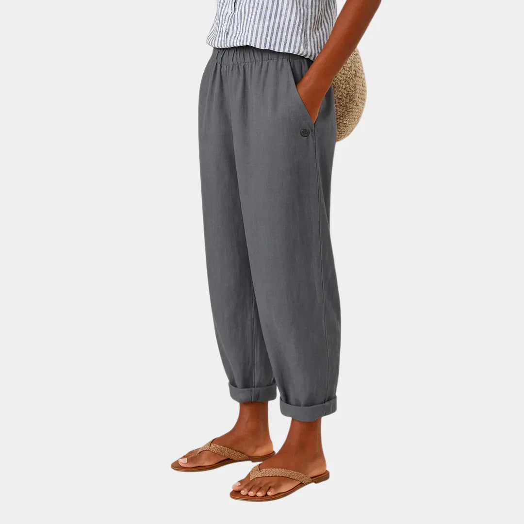 Florence | comfortabele linnen look broek